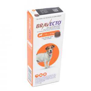 Bravecto Sml Dogs 250mg 4.5-10kg