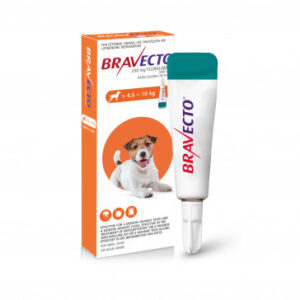 Bravecto S/ON Dog 250mg 4.5-10kg Sml