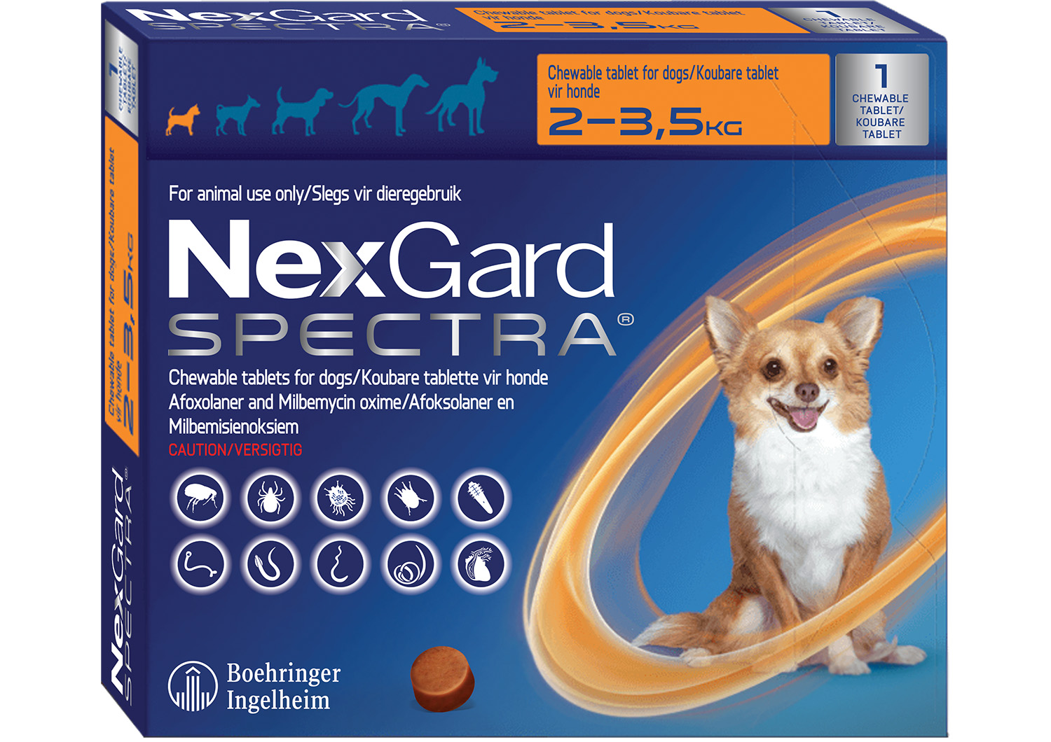 NexGard Spectra XS 2-3.5kg (3 tabs), Pet Express