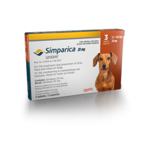 Simparica 20mg 3's - 5-10kg