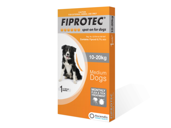 Fiprotech Dog M 10-20kg 10s (Vet)