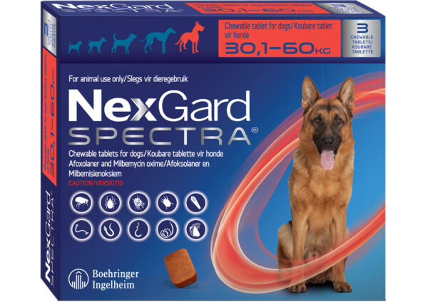 NexGard Spectra XL 30.1-60 Kg 3 Pack