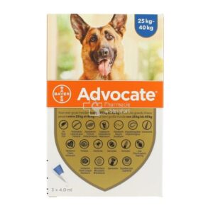Advocate Dog Xl 25-40kg 3x4.0mg