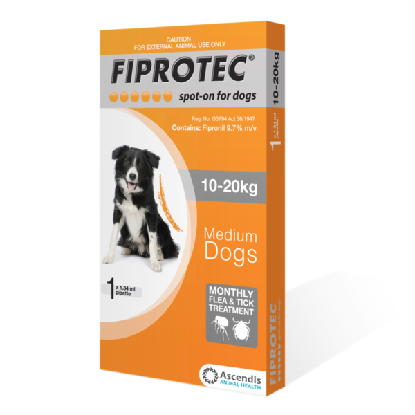 Fiprotech Dog M 10-20kg 10s (Vet)