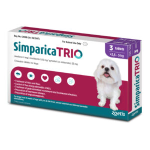 Simparica Trio 2.6kg - 5kg 3 Pack